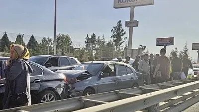 Malatya’da 5 Araçlı Zincirleme Kaza: 1 Yaralı